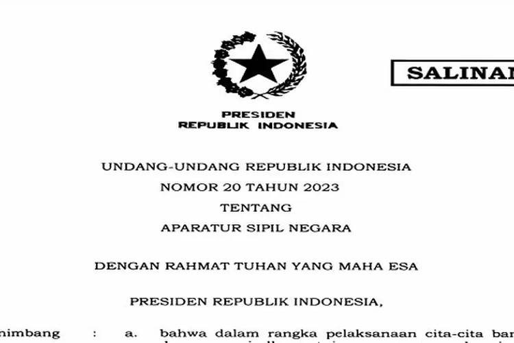 Inilah Kode Etik Dan Kode Perilaku Pegawai Asn Yang Diatur Dalam Uu Nomor 20 Tahun 2023 Melintas 9979