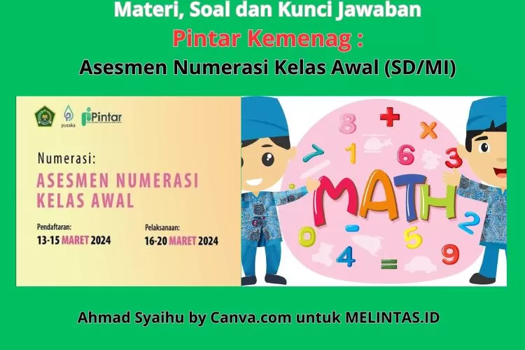 Materi, Soal Dan Kunci Jawaban Pelatihan Numerasi Kelas Awal Pada ...