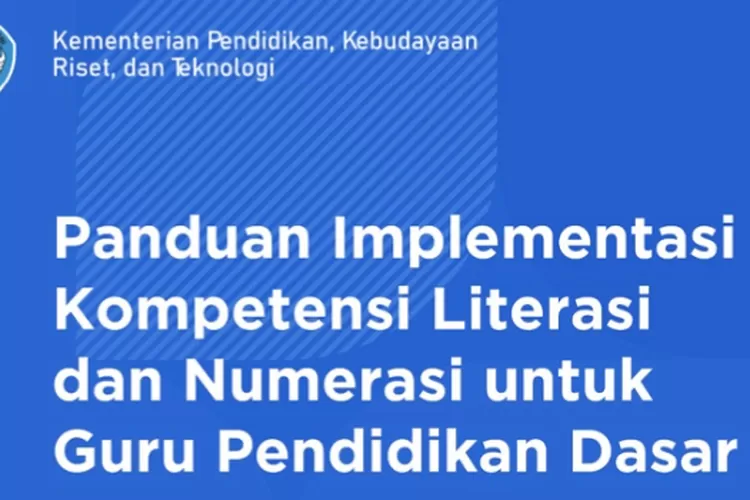 Baru Dirilis, Panduan Kompetensi Literasi Dan Numerasi. Apa Saja ...