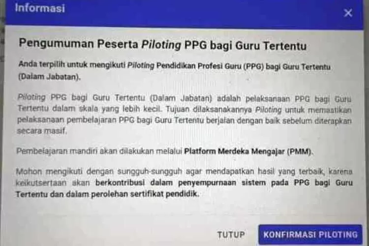 Cara Lapor Diri PPG DALJAB! Peserta PPG Bagi Guru Tertentu Terpilih Ke ...