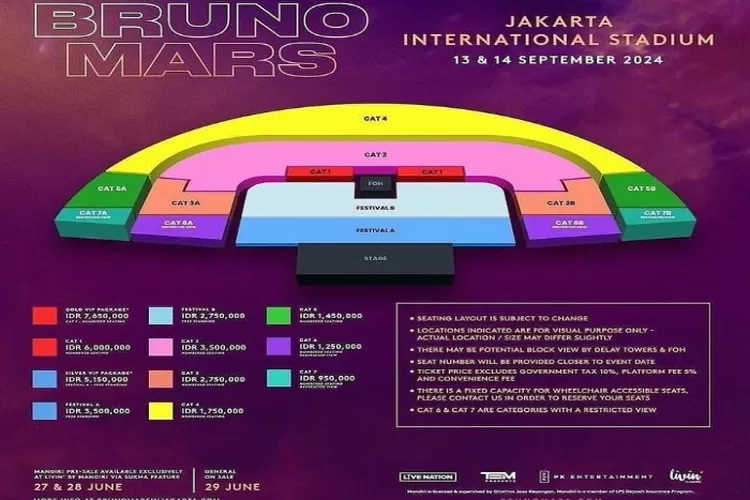 Bagaimana Cara Menukar Tiket Bruno Mars Jakarta Dengan Gelang Ini Caranya Lengkap Ada Harga