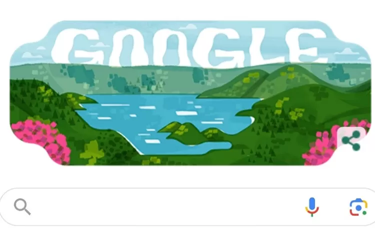 Google Doodle Hari Ini Tampilkan Danau Toba, Rayakan 3 Tahun Penetapan UNESCO Global Geopark