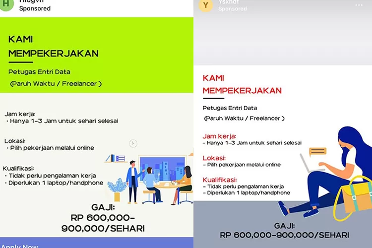 Viral Penipuan Modus Lowongan Kerja Part Time Petugas Entri Data Medsos ...