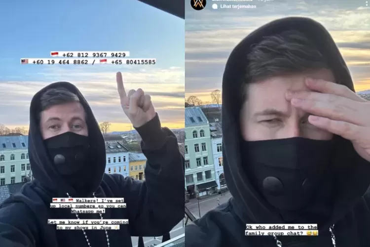 Alan Walker Bagikan Nomor WhatsApp ke Publik, Ternyata Ada Nama yang