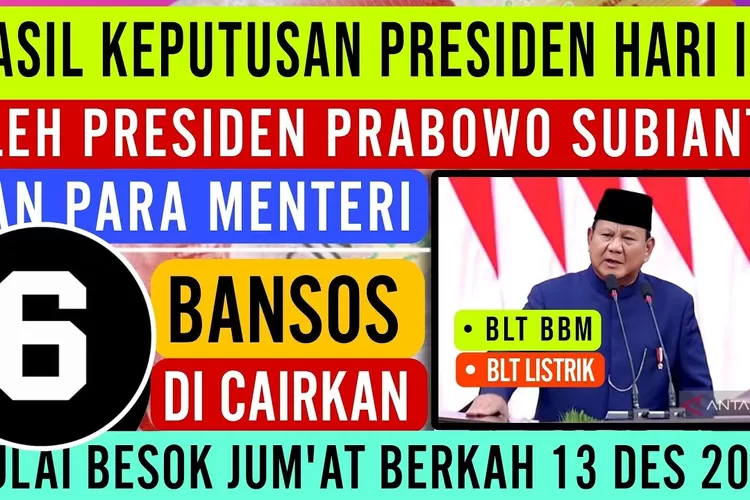 Bansos Cair Desember Pkh Bpnt Blt Dan Program Sosial Lainnya Siap Dicairkan Berita