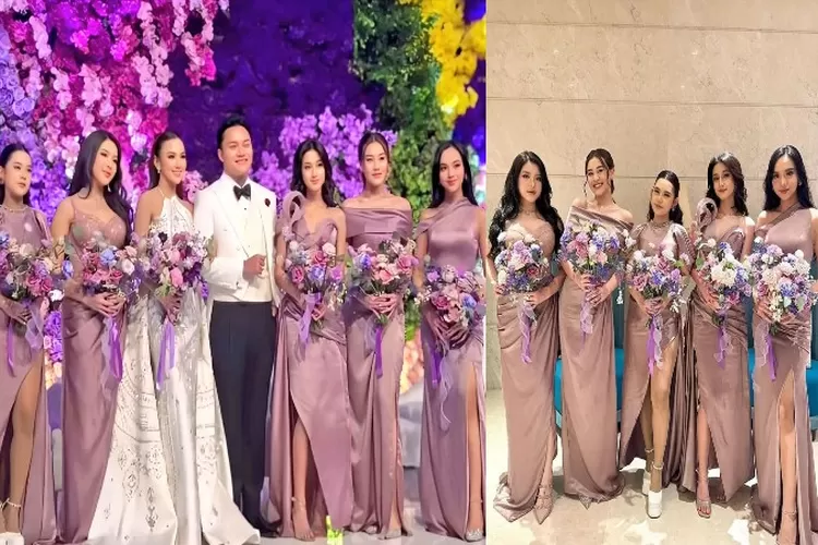 Banjir Visual, Penampilan Bridesmaid Di Pernikahan Mahalini Dan Rizky ...