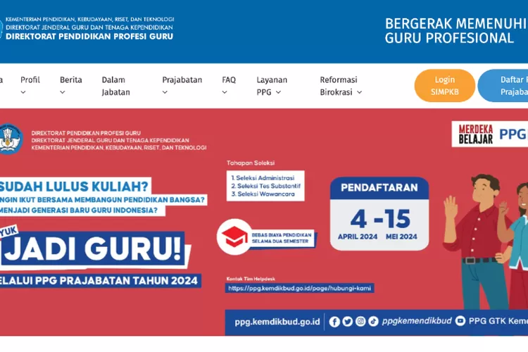 Kemdikbud Buka Program PPG Prajabatan 2024 Untuk Calon Guru, Apa Saja ...