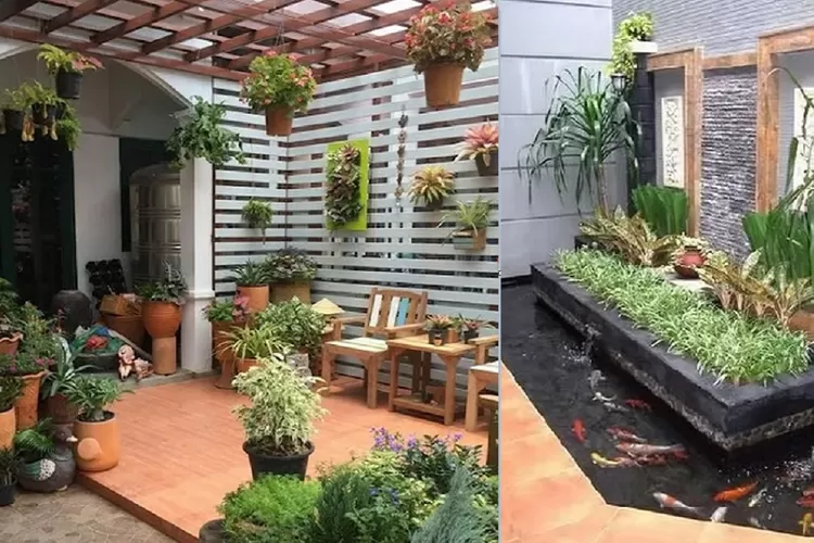 6 Ide Desain Taman Cantik Di Lahan Sempit Teras Rumah Minimalis Jadi