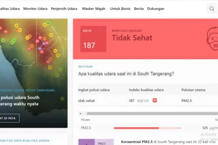 Kualitas Udara Tangsel Memburuk Benyamin Cek Data Dinas Lingkungan