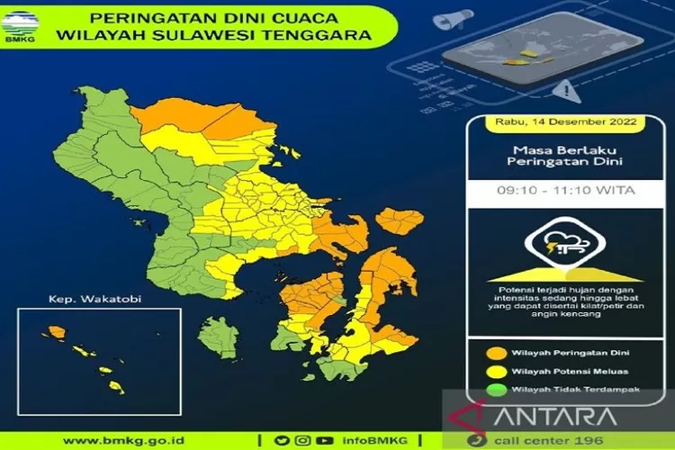 BMKG Prakirakan Peluang Hujan Ringan Terjadi Di Sebagian Kota Di ...