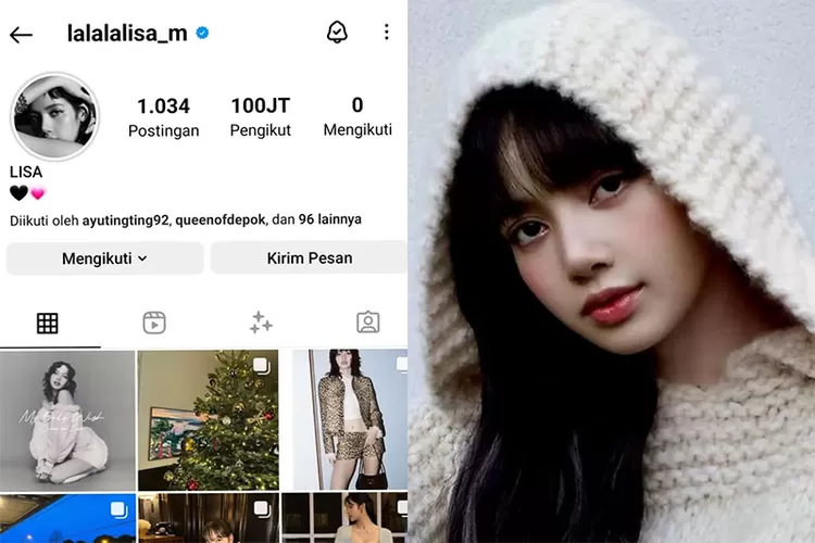 Lisa Blackpink Artis Perempuan dengan Follower Instagram Terbanyak di Asia,  Pengikutnya 100 Juta Orang - Riau Pos