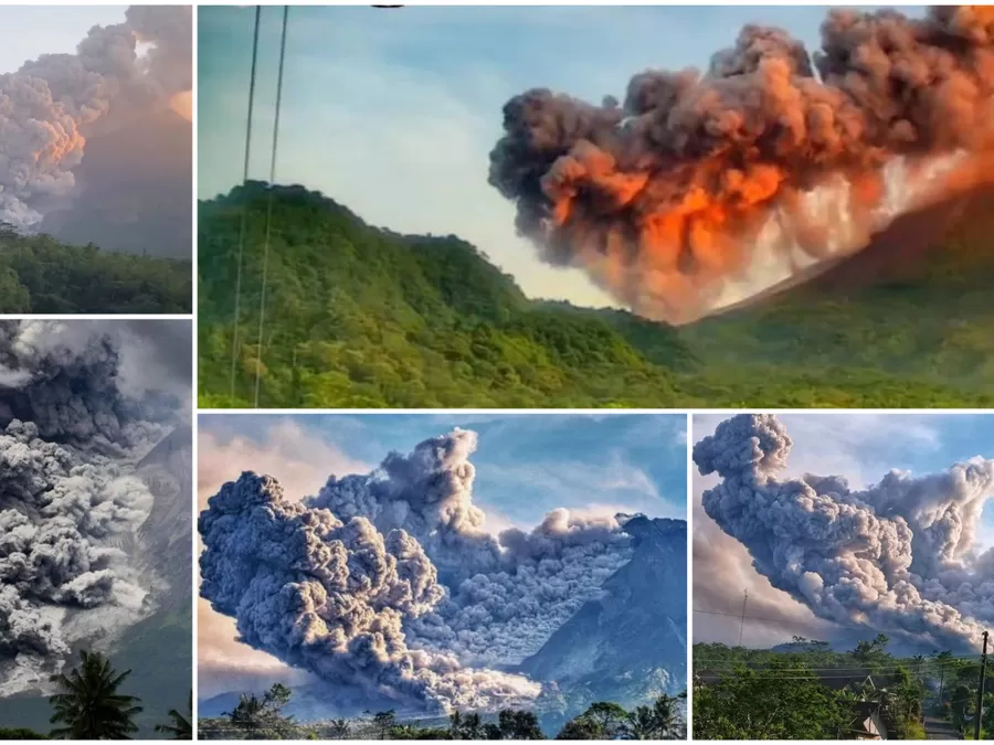 Pantauan dari Pos Babadan, Yogyakarta, di hari ke 4 erupsi Gunung Merapi masih berstatus siaga - Huj