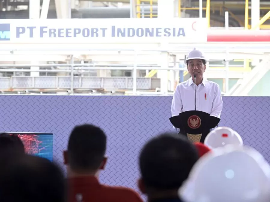 Presiden Jokowi Resmikan Ekspansi PT Smelting Di Gresik