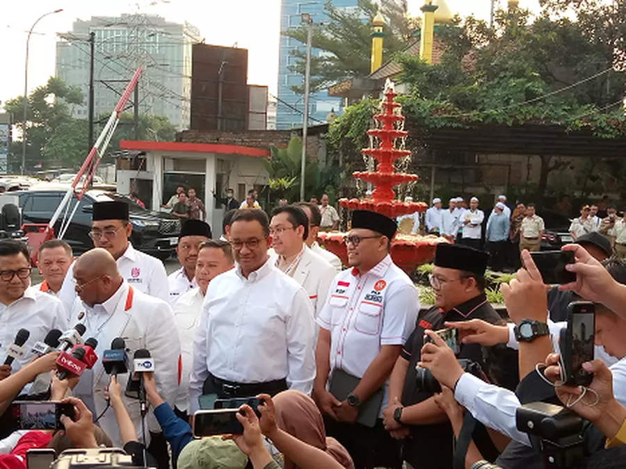 Anies Baswedan Dan Cak Imin Tiba Di DPP PKS Hadiri Rapat Majelis Syura ...