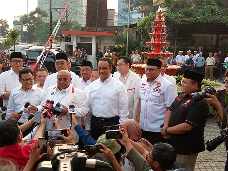 Anies Baswedan Dan Cak Imin Tiba Di DPP PKS Hadiri Rapat Majelis Syura ...