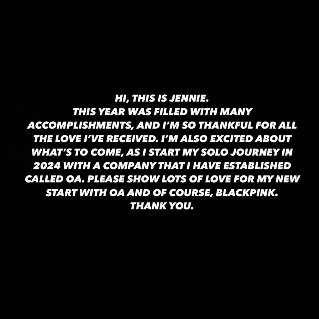 Jennie BLACKPINK Resmi Umumkan Label Sendiri 'ODD ATELIER' - Metro Jambi