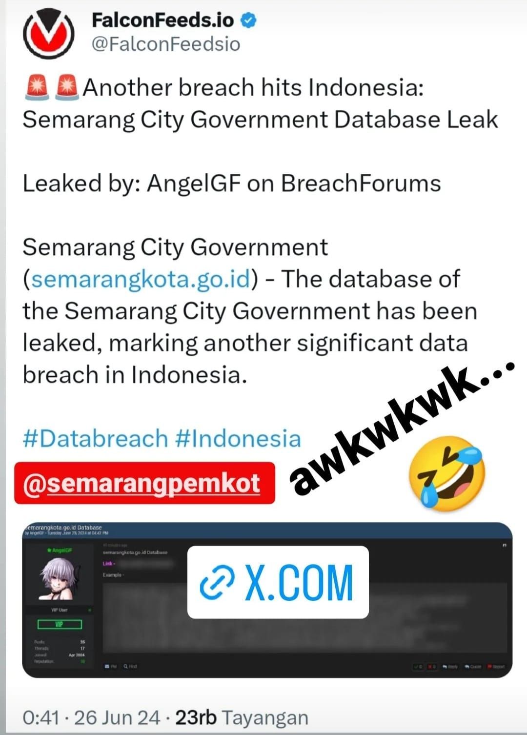 Viral Dugaan Kebocoran Data Pemkot Semarang, Kepala Kominfo: Kayaknya Endak  - Akurat Jateng