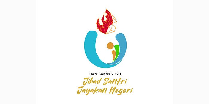 Logo Hari Santri 2023 bertema Jihad Santri Jayakan Negeri (Hari Santri Nasional)