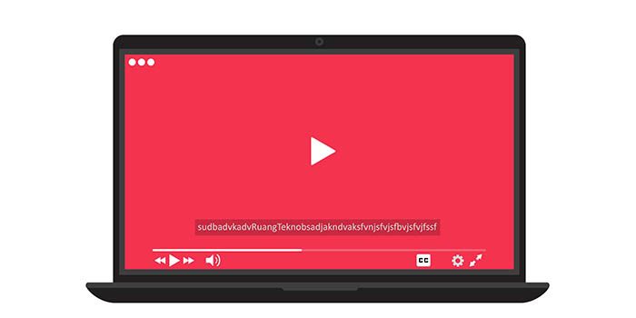 Ilustrasi cara download subtitle Youtube gratis dan mudah di laptop. 