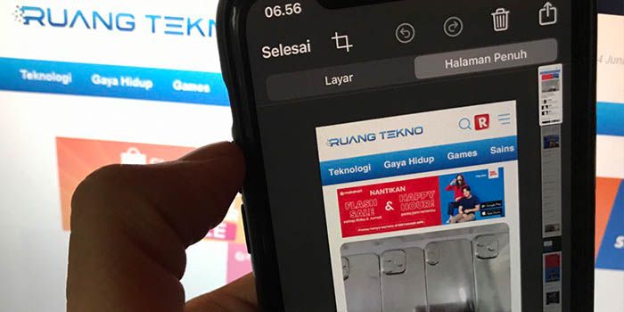 Cara screenshot (ss) panjang di iPhone dengan mudah dan cepat. 