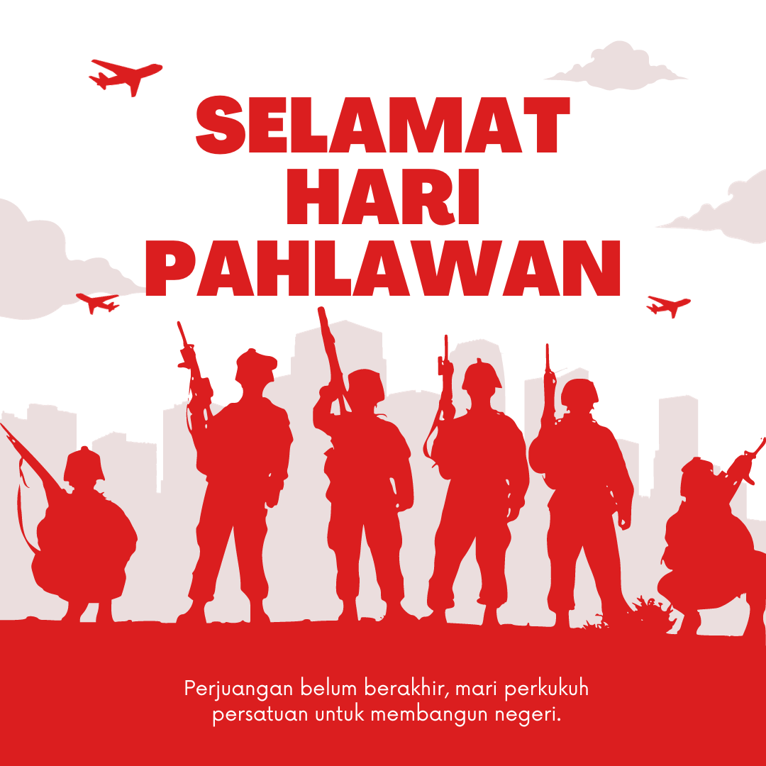 10 Contoh Gambar Poster Hari Pahlawan Nasional 2023, Simple! - Indozone ...