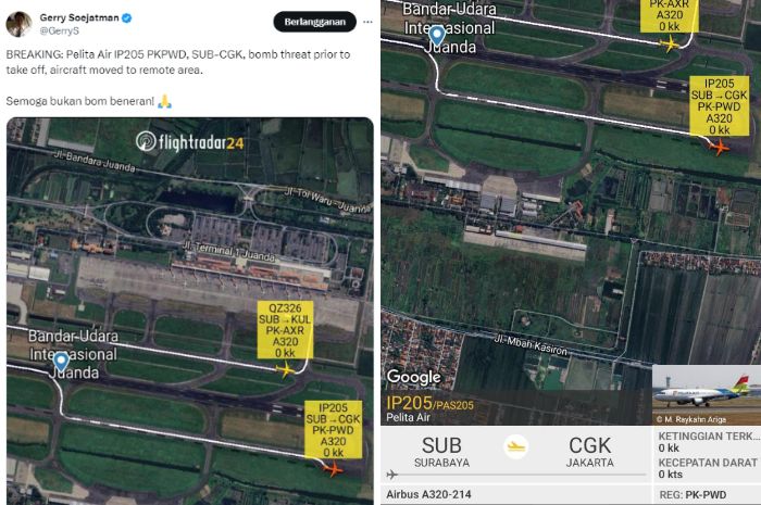 Geger Pesawat Di Bandara Juanda Gagal Terbang Karena Rumor Ada Bom Ini