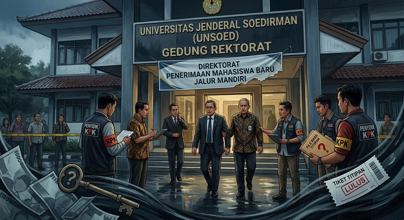 Petinggi Unsoed Diperiksa KPK Usut Suap Mahasiswa Mandiri