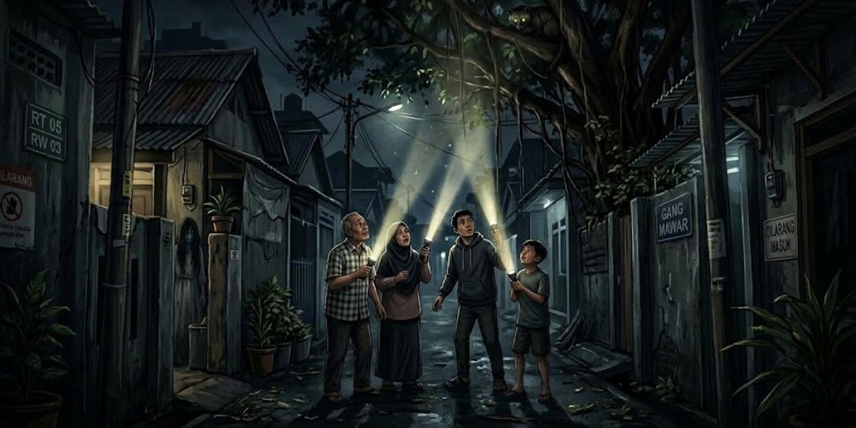 Warga Cipondoh Geger Suara Cekikikan Diduga Kuntilanak, Aroma Pandan Ikut Tercium