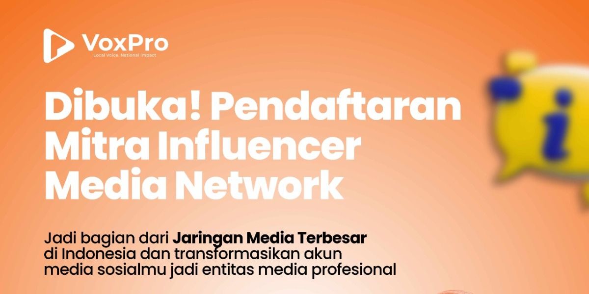 Promedia Group Buka Pendaftaran Mitra Influencer Media Network, Creator Pemula hingga Profesional Wajib Intip!