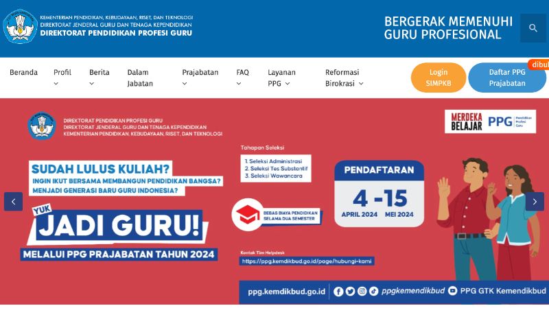 Begini Cara Daftar PPG Prajabatan 2024, Isi Esai Dengan Baik Dan Ada ...