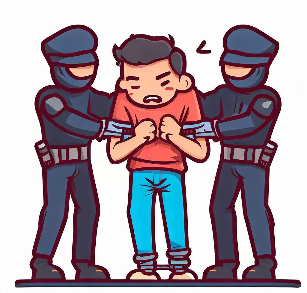 Ilustrasi penangkapan pelaku tindak kriminal (PITUTUR.id)