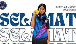 Torehan SMPN 28 Depok di Kemendagri Cup 2025 : Tunjukan Prestasi, Juara 1 Pra Remaja Putri Kelas F Pool 4