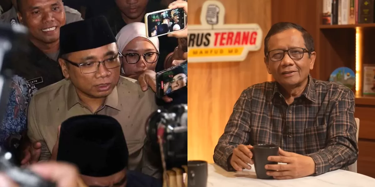 Mahfud MD turut buka suara mengenai penetapan tersangka Yaqut Cholil Qoumas oleh KPK terkait dugaan korupsi kuota haji 2024 (Instagram/@gusyaqut - YouTube/Mahfud MD)