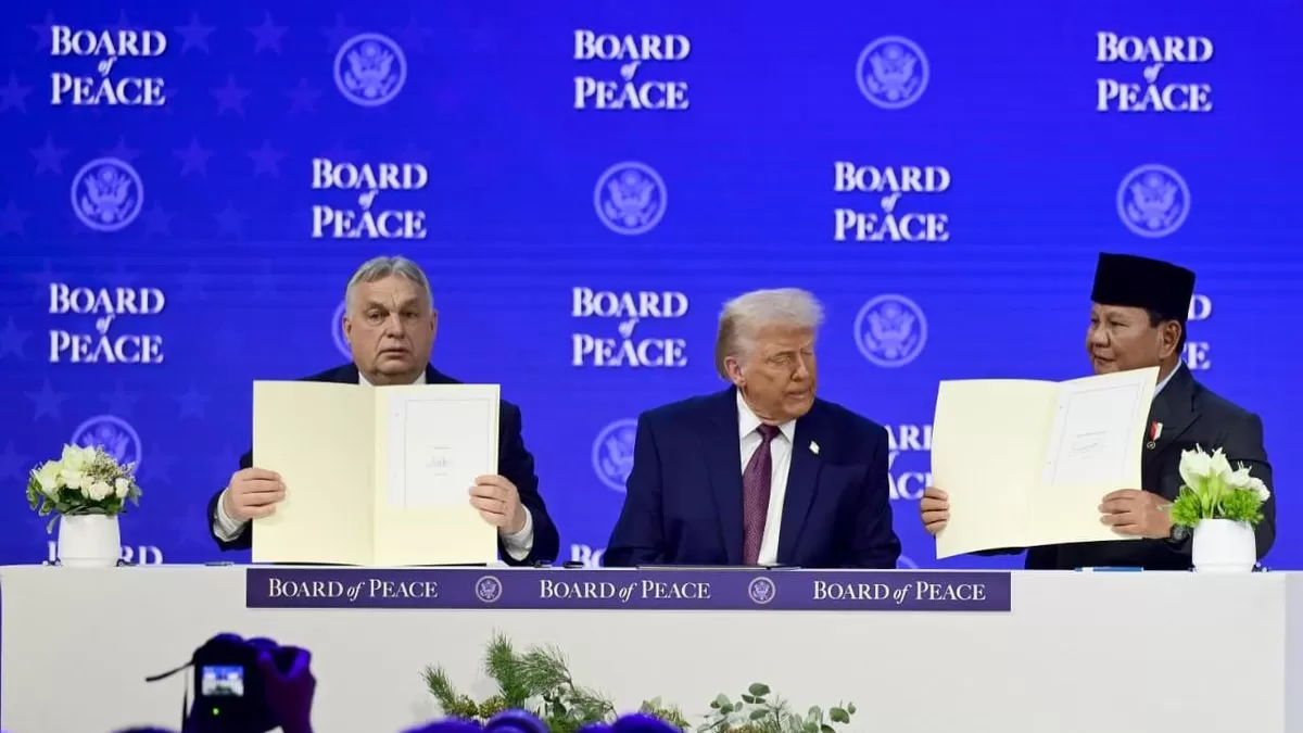 Presiden Republik Indonesia, Prabowo Subianto, berada di Davos, Swiss, Kamis (22/1/2026), seusai menandatangani Piagam Dewan Perdamaian (Board of Peace/BoP) yang diinisiasi Presiden Amerika Serikat, Donald Trump. (Sekretariat Presiden RI)