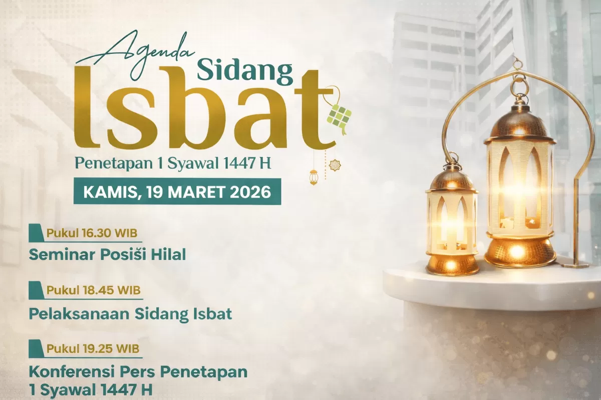  Jadwal Sidang Isbat Lebaran 2026: Kemenag Tetapkan 1 Syawal 1447 H Kamis Ini (Ilustrasi ai/evatrianita)