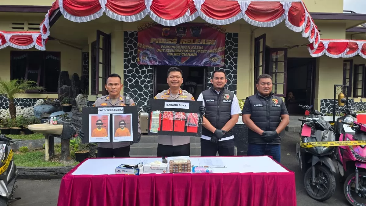 Polres Cianjur gulung sindikat curanmor lintas wilayah. (FOTO: Ist)