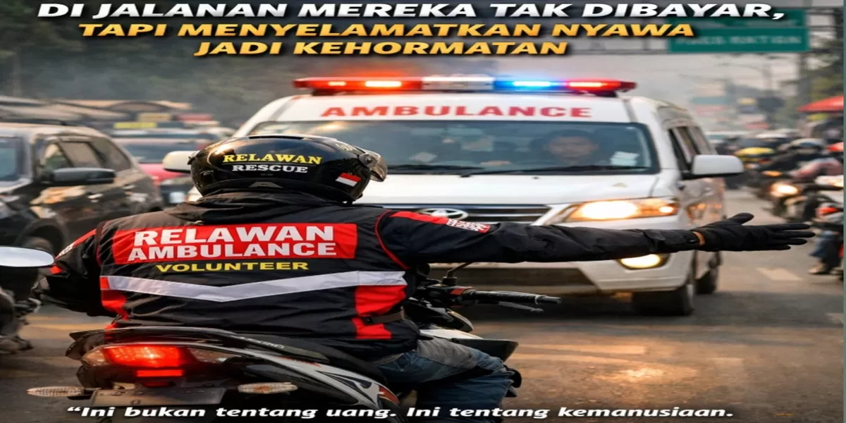 Relawan ambulans tanpa pamrih, berjuang di jalan demi satu tujuan menyelamatkan (Ist)