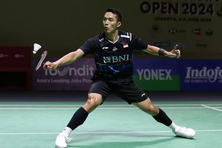 Tunggal putra Indonesia, Jonatan Christie di Indonesia Open 2024 (PBSI)