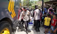 AWC Polres Cianjur Salurkan Bantuan Air Bersih di Nanggeleng