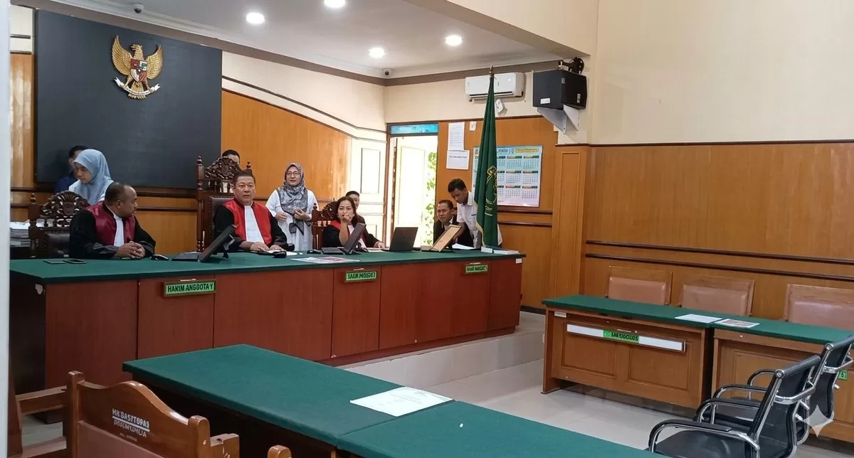 Sidang gugatan pedagang Cibeber di PN Cianjur. (FOTO: Ist)