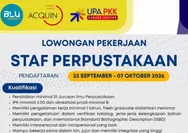 Lowongan Kerja Staf Perpustakaan di Sangatta Kaltim, Lulusan S1 Bisa Daftar