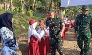 Siswa SD Meriahkan Penutupan TMMD ke-129 di Cibinong Cianjur
