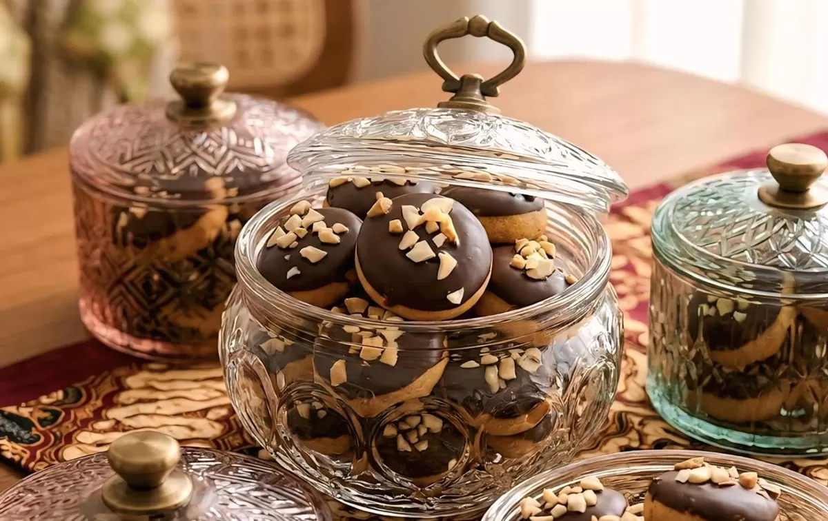 Bomboloni Cookies, kue lebaran unik dan kekinian untuk menghiasi meja tamu di momen lebaran nanti. (Bandarlampungpost.com)