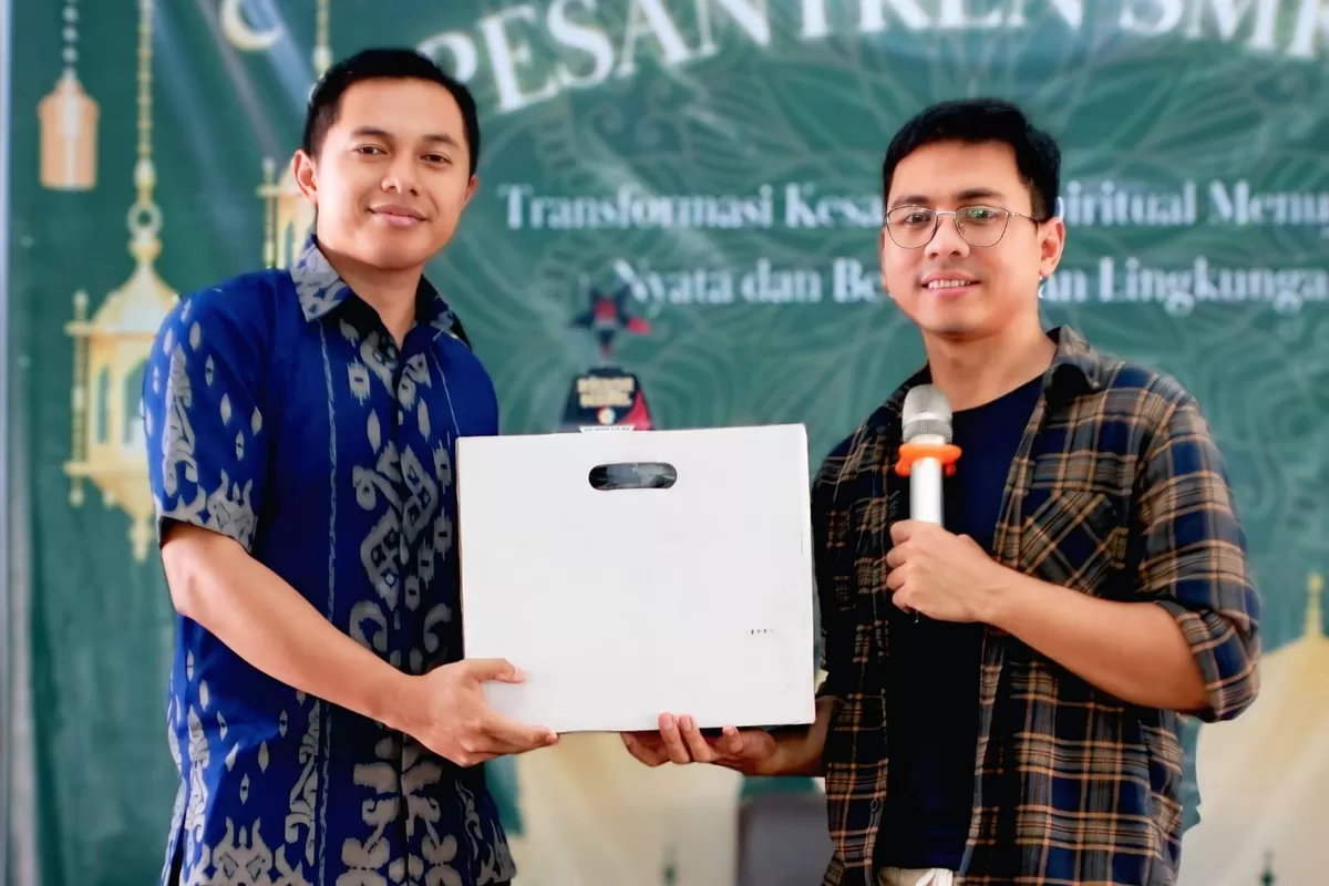 Founder Kawan Ukhuwah, Arif Munawar, di acara Dakwah Road to School. (FOTO: Ist)