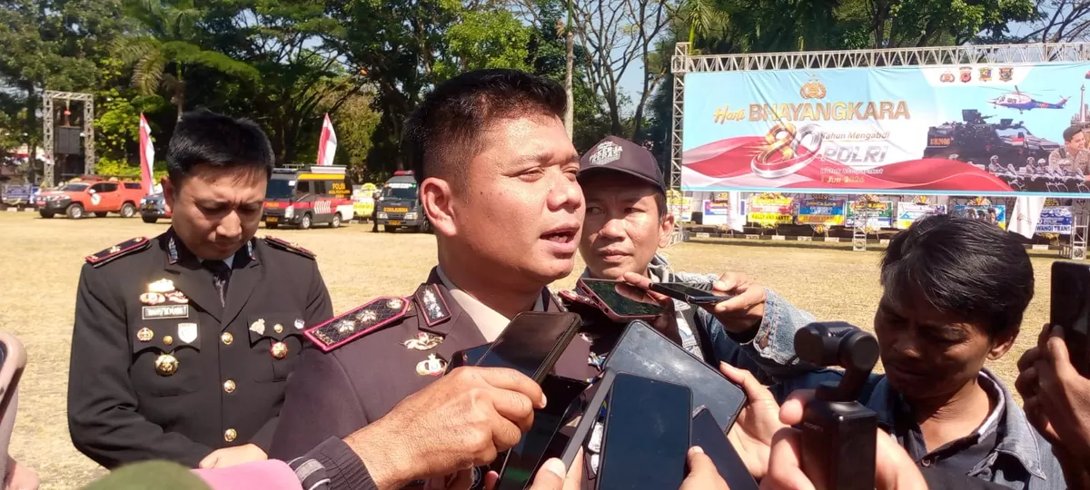 Peringatan Hari Bhayangkara Ke-80 di Cianjur. (FOTO: Ist)