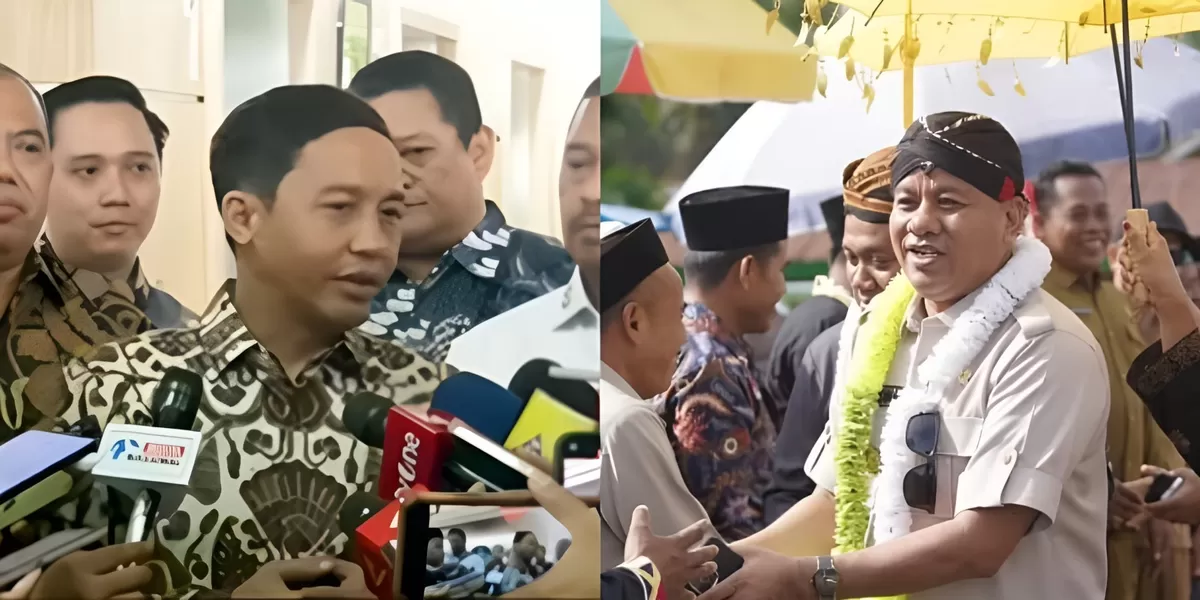 Menyoroti fakta di balik dugaan korupsi Bupati Kuansing, Suhardiman terkait gratifikasi ke Menhut, Raja Juli Antoni. (Instagram.com / @trenseterid - @bupati_kuansing)