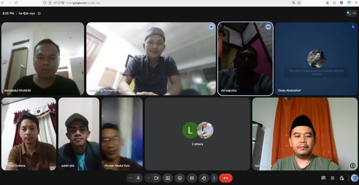 Rapat virtual PC ISNU Cianjur persiapan Expo PW ISNU Jawa Barat 2026. (FOTO: Ist)