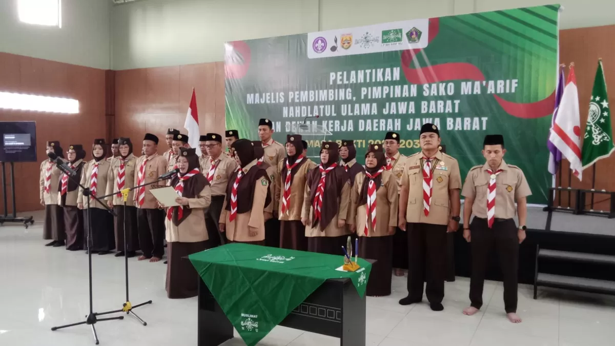 Pelantikan Pengurus SAKO Maarif NU Jawa Barat. (FOTO: Ist)