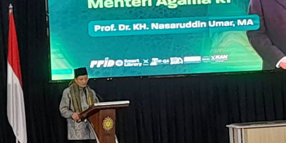 Menteri Agama RI, Prof. Dr. KH. Nasaruddin Umar, M.A.  (Ist)