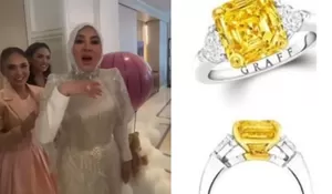 Harga Cincin Berlian Kuning Syahrini Berapa? Istri Reino Barack Rayakan Ulang Tahun ke-45 dengan Kemewahan Fantastis di Penthouse